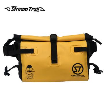 StreamTrail Waterproof Waist Bag 6L Fanny Pack Snorkeling Waist Pouch Outdoor Roll-Top Chest Bag Water Resistant Dry Sack for Men Women Scuba Diving Surfing Swimming Rafting Watersports